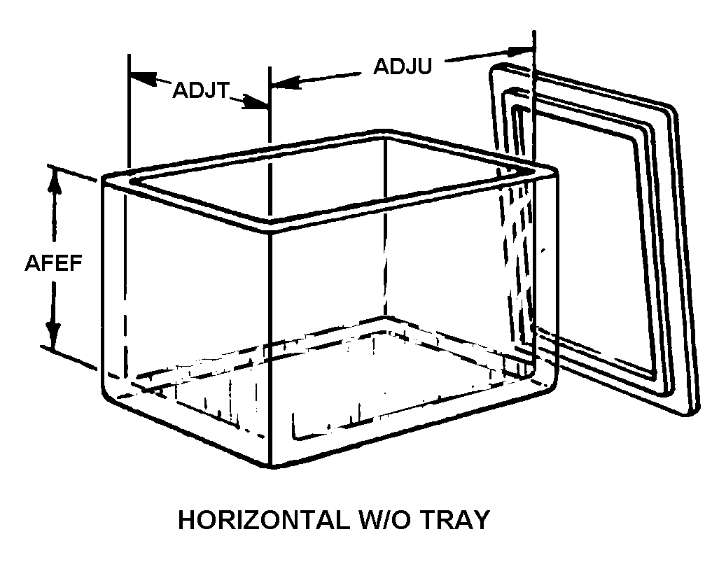 HORIZONTAL W/O TRAY style nsn 6640-01-082-1195