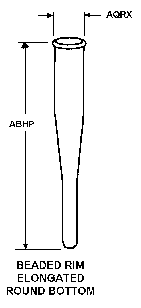BEADED RIM ELONGATED ROUND BOTTOM style nsn 6640-00-414-1700