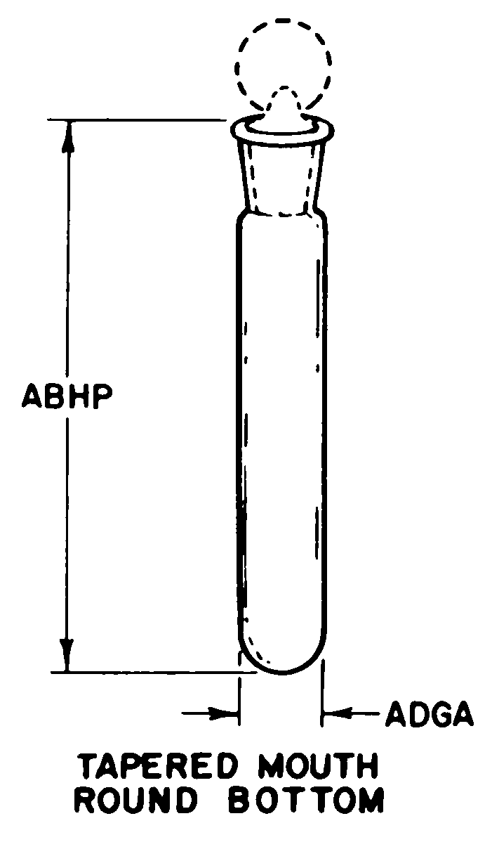 TAPERED MOUTH ROUND BOTTOM style nsn 6640-00-443-3775