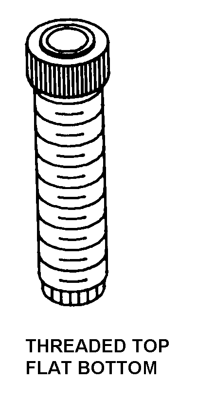 THREADED TOP FLAT BOTTOM style nsn 6640-01-509-7328