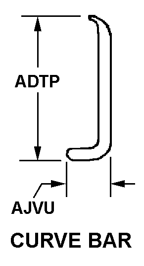 CURVE BAR style nsn 2590-01-376-3384