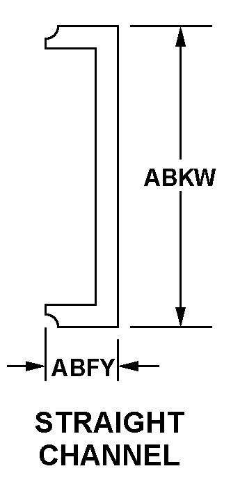 STRAIGHT CHANNEL style nsn 2590-01-210-3575