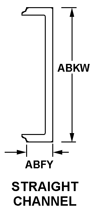 STRAIGHT CHANNEL style nsn 2590-01-210-3575