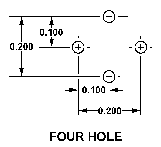 FOUR HOLE style nsn 5999-01-338-5731