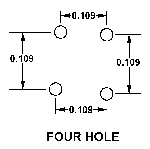 FOUR HOLE style nsn 5999-01-338-5731