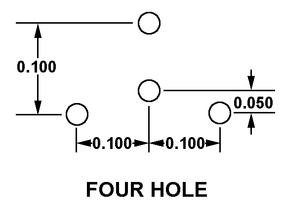 FOUR HOLE style nsn 5999-01-338-5731