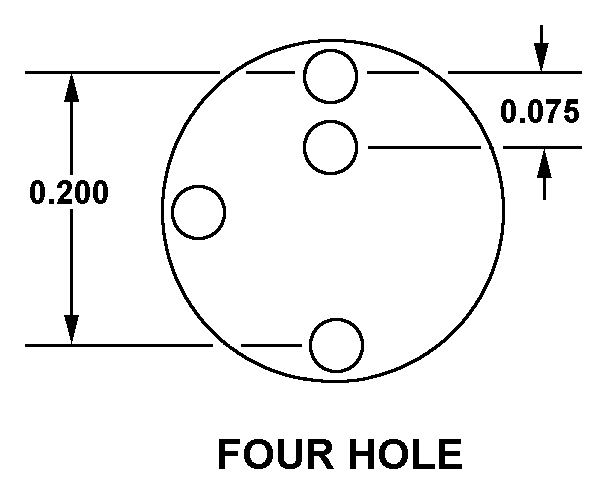 FOUR HOLE style nsn 5999-01-338-5731