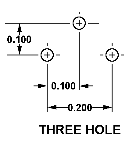 THREE HOLE style nsn 5999-01-406-4124