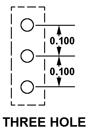 THREE HOLE style nsn 5999-01-406-4124