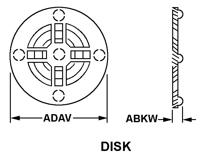 DISK style nsn 5999-01-185-0545