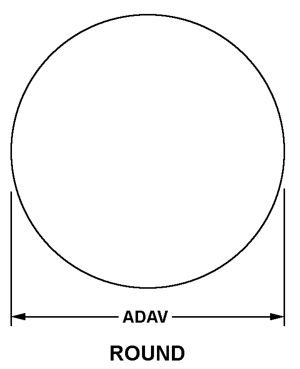 ROUND style nsn 5999-00-042-5355