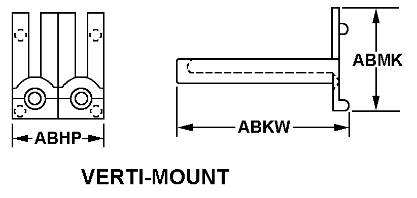 VERTI-MOUNT style nsn 5999-01-393-8760