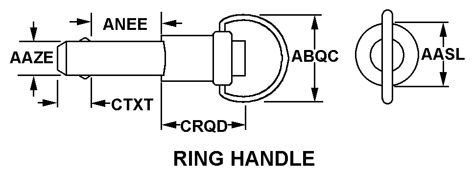 RING HANDLE style nsn 5315-01-318-0173