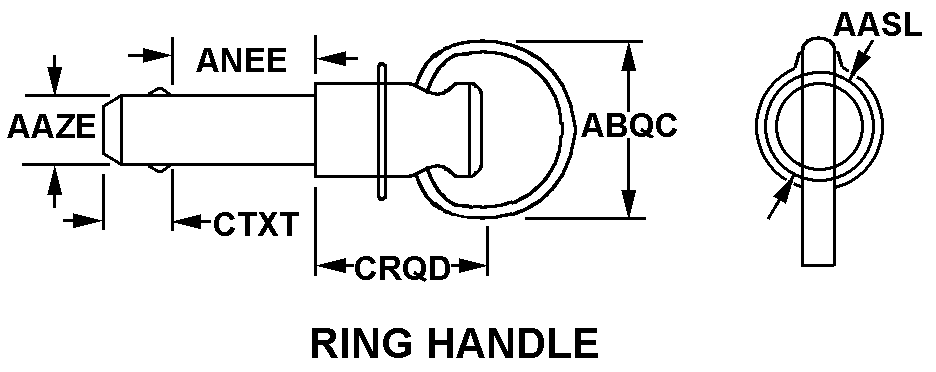 RING HANDLE style nsn 5315-01-175-3926