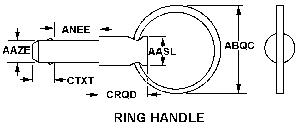 RING HANDLE style nsn 5315-01-106-4037