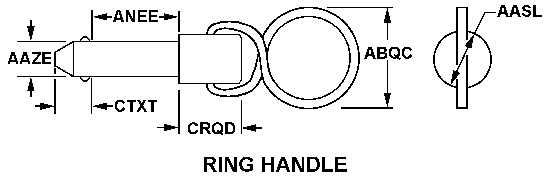 RING HANDLE style nsn 5315-00-655-7853