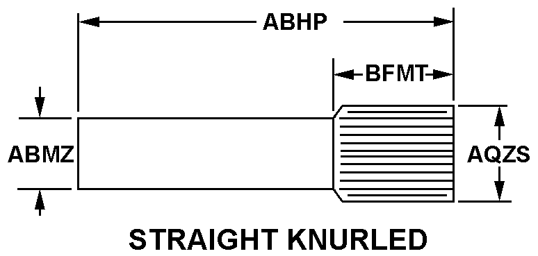 STRAIGHT KNURLED style nsn 5315-01-376-5006