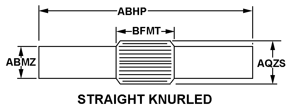 STRAIGHT KNURLED style nsn 5315-01-428-9535