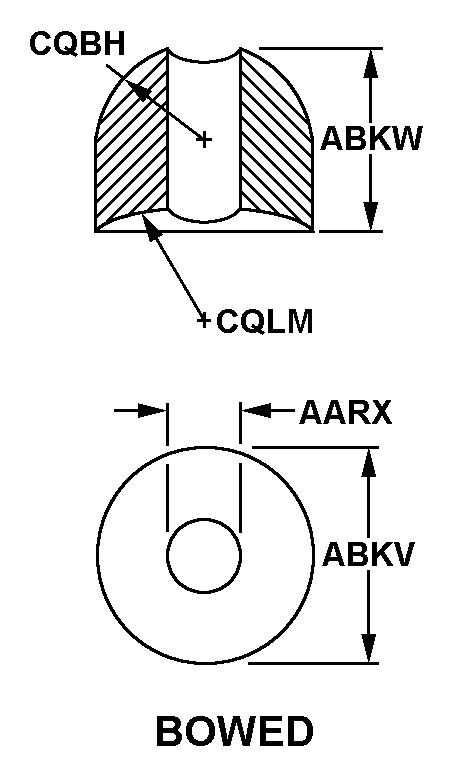 BOWED style nsn 5970-00-189-8060