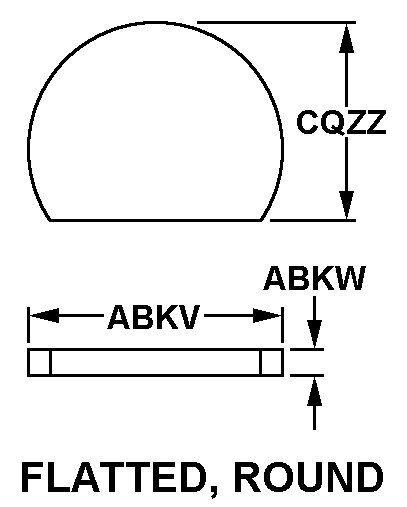 FLATTED, ROUND style nsn 5970-00-223-8657