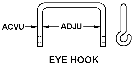 EYE HOOK style nsn 5340-01-097-7687