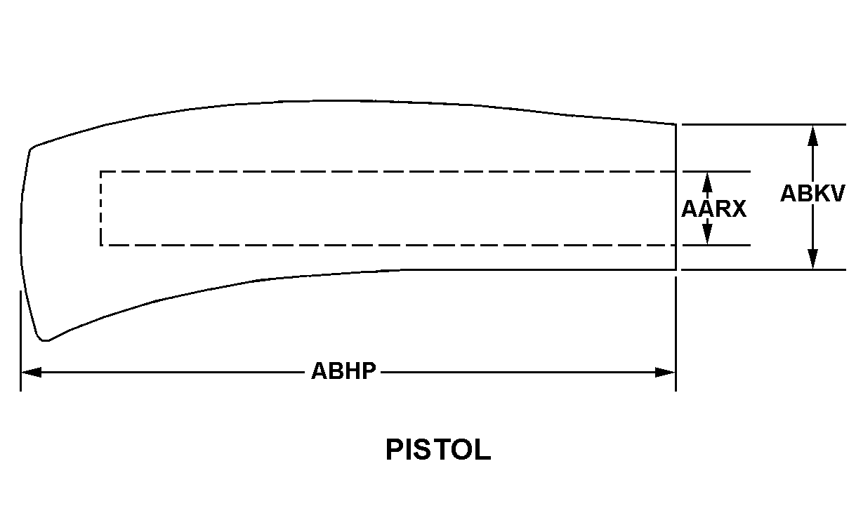 PISTOL style nsn 5340-01-394-9287