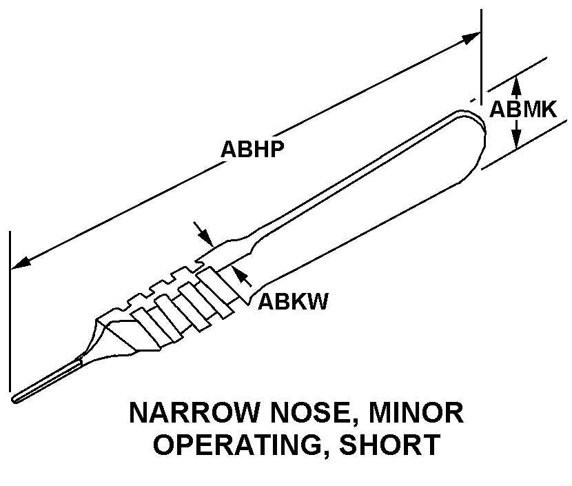 NARROW NOSE, MINOR OPERATING, SHORT style nsn 6515-01-242-8052