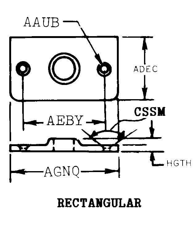 RECTANGULAR style nsn 5340-00-836-1938