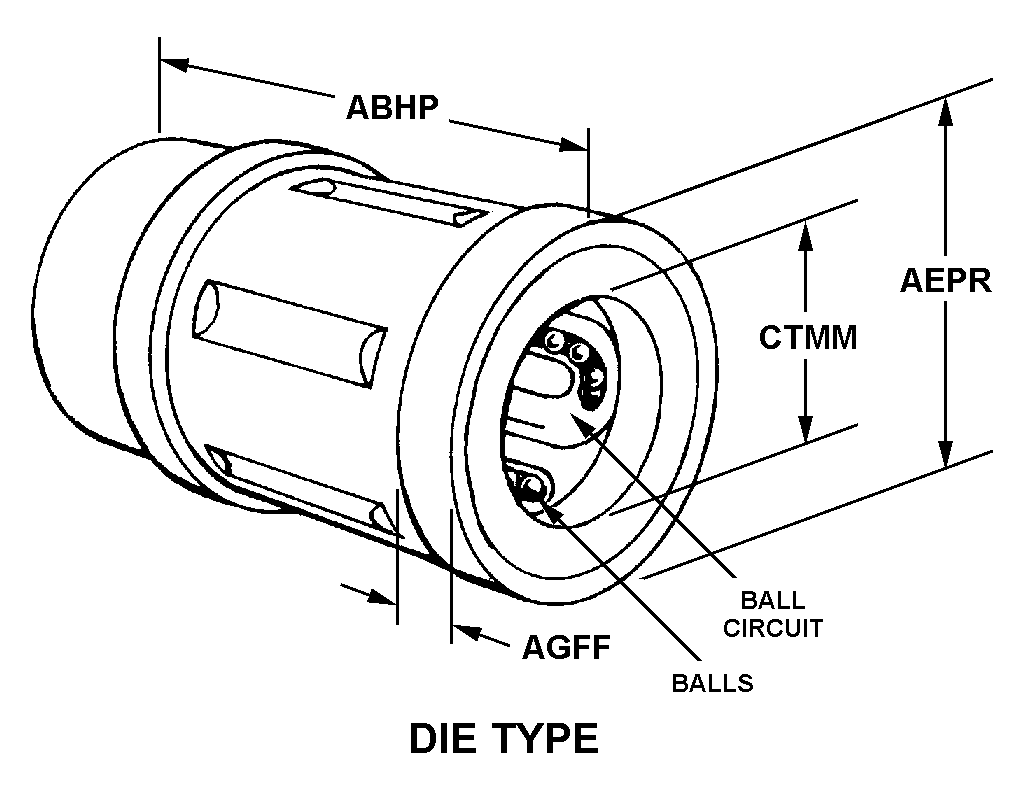 DIE TYPE style nsn 3110-01-364-7786