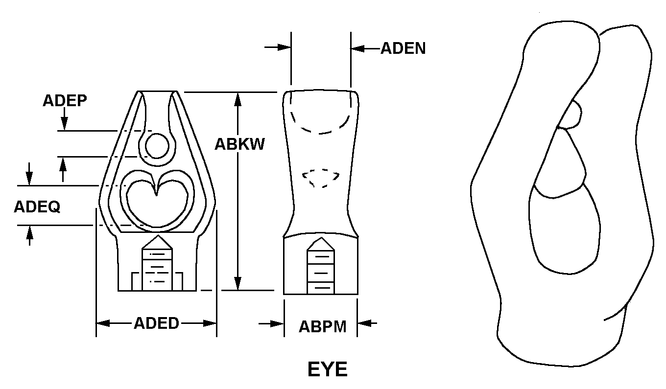 EYE style nsn 5310-00-872-4555