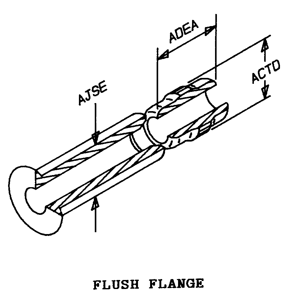 FLUSH FLANGE style nsn 5310-01-431-8808