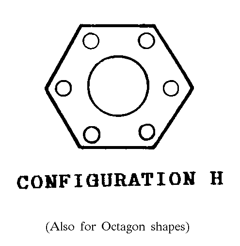 CONFIGURATION H style nsn 5310-01-060-5991
