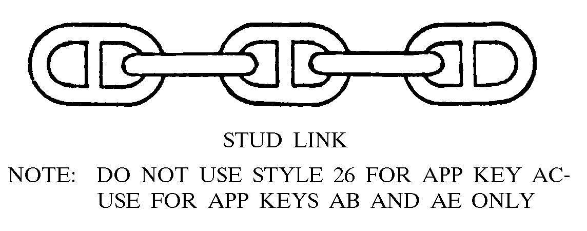 STUD LINK style nsn 4010-00-227-0524