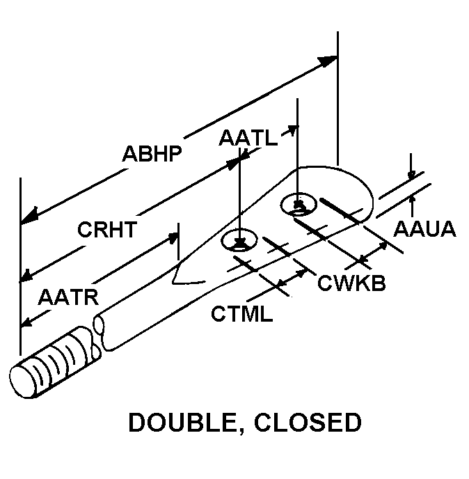 DOUBLE, CLOSED style nsn 5306-00-207-7231