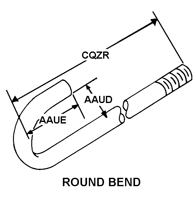 ROUND BEND style nsn 5306-01-035-5910
