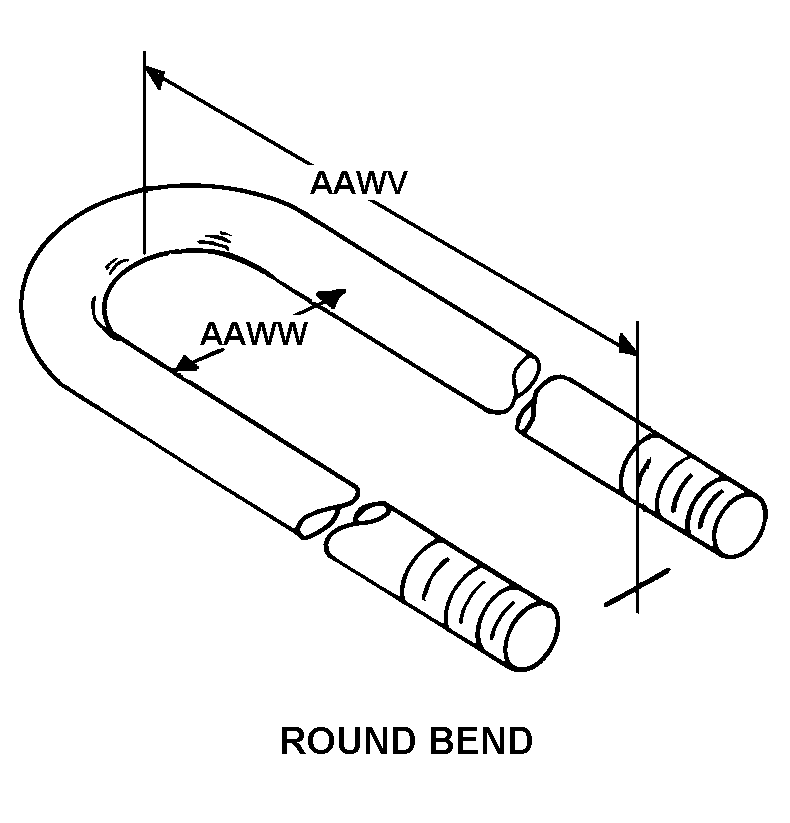 ROUND BEND style nsn 5306-00-207-4932