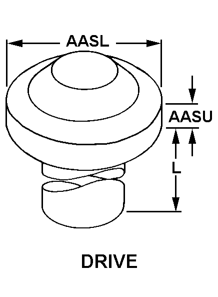 DRIVE style nsn 5306-00-095-3347