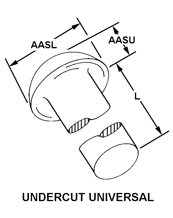 UNDERCUT UNIVERSAL style nsn 5305-00-860-1094
