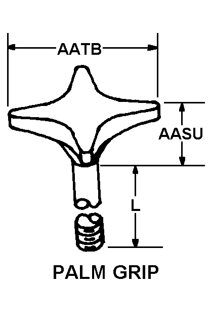 PALM GRIP style nsn 5305-01-407-0277