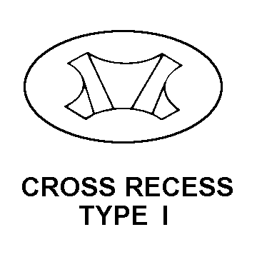 CROSS RECESS TYPE 1 style nsn 5305-01-081-9464