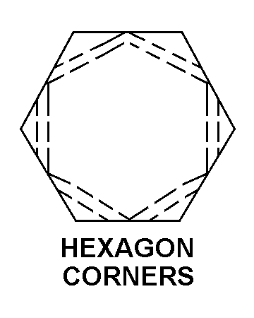 HEXAGON CORNERS style nsn 5306-01-308-2891