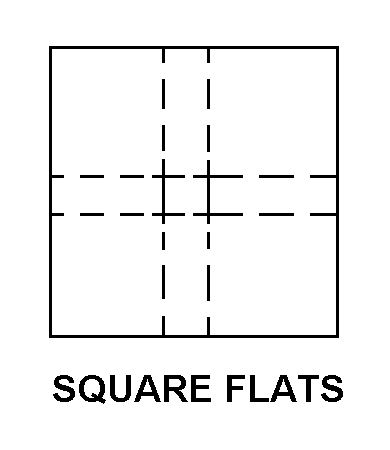 SQUARE FLATS style nsn 5305-01-643-8697