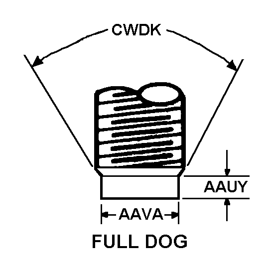 FULL DOG style nsn 5305-00-082-6724