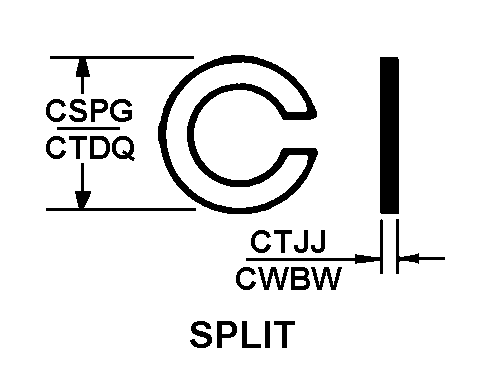 SPLIT style nsn 5305-01-570-9819