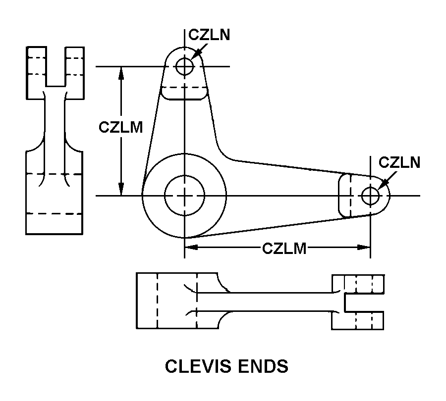 CLEVIS ENDS style nsn 3040-01-046-8828