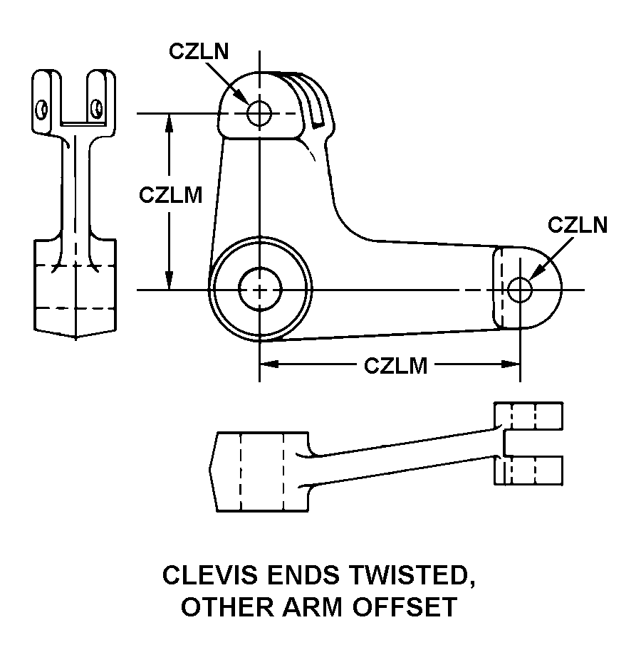 CLEVIS ENDS TWISTED, OTHER ARM OFFSET style nsn 1620-01-237-0469