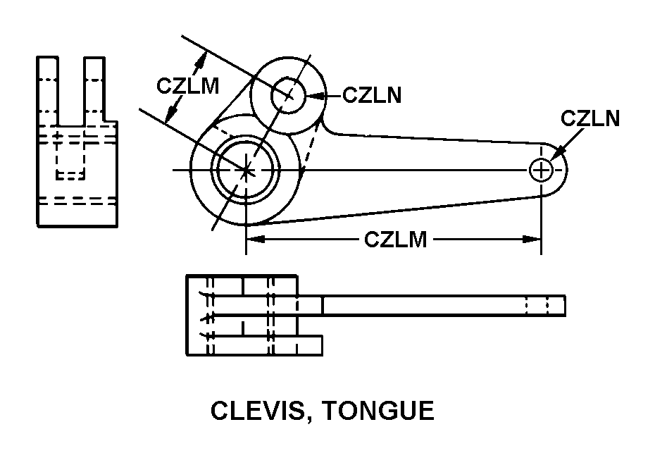 CLEVIS, TONGUE style nsn 3040-01-157-9294