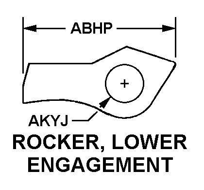 ROCKER, LOWER ENGAGEMENT style nsn 3040-00-044-1896