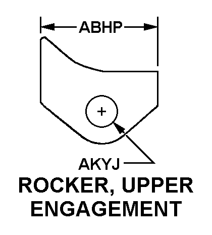 ROCKER, UPPER ENGAGEMENT style nsn 3040-01-079-3463