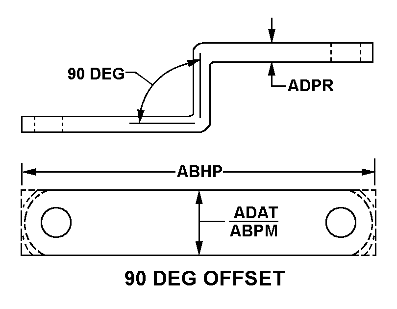 90 DEG OFFSET style nsn 3040-01-282-3628